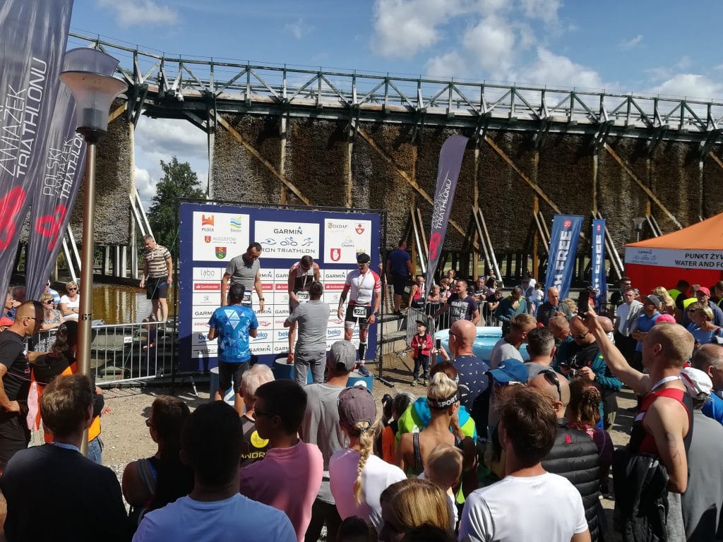 dekoracja Garmin Iron Triathlon Gołdap 2019